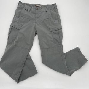 5.11 TACTICAL Women's Sz 8 Slate Gray Mid Rise Rip Stop Cargo Utility Pants